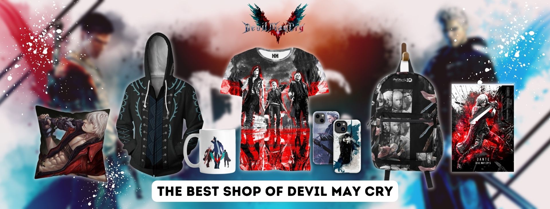 Devil May Cry Merch Shop Banner - Devil May Cry Shop