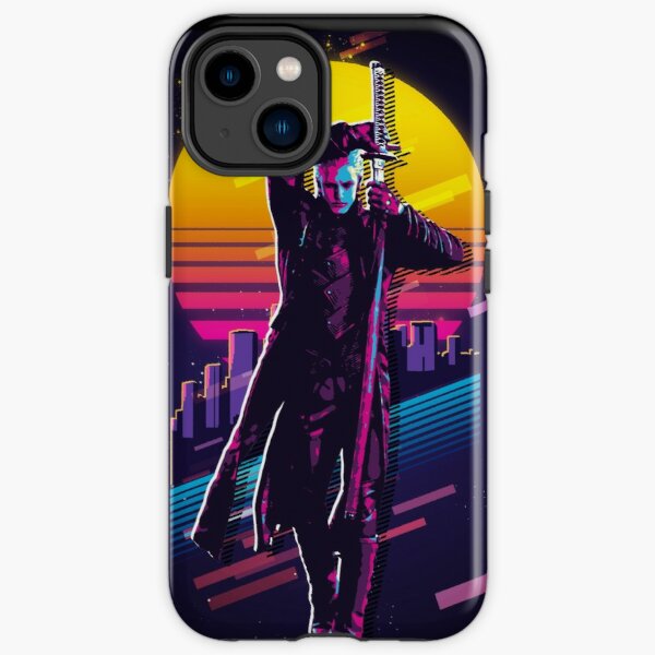 Devil May Cry - Vergil (80s Retro) iPhone Tough Case RB2112 product Offical devil may cry Merch