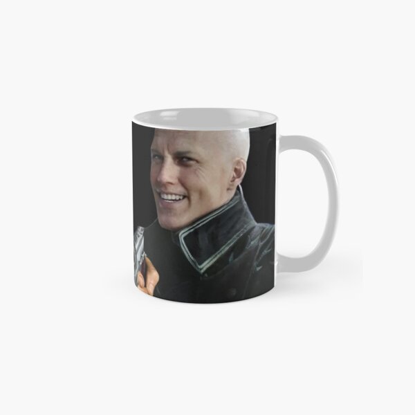 Bald Vergil pointing a gun - blursed Devil May Cry funny face meme Classic Mug RB2112 product Offical devil may cry Merch