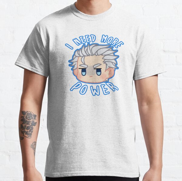 Devil May Cry - Vergil ( I NEED MORE POWER ) Classic T-Shirt RB2112 product Offical devil may cry Merch