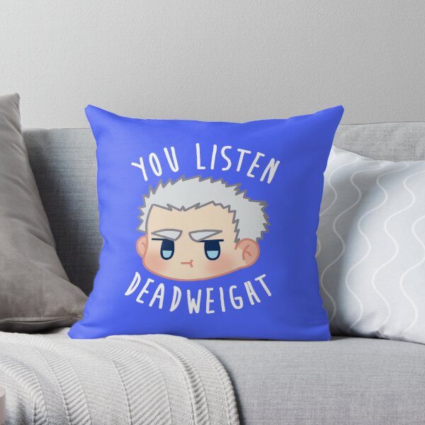 Devil May Cry - Nero ( YOU LISTEN, DEADWEIGHT ) Throw Pillow RB2112 product Offical devil may cry Merch