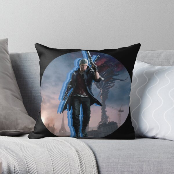 Devil May Cry Nero Throw Pillow RB2112 product Offical devil may cry Merch