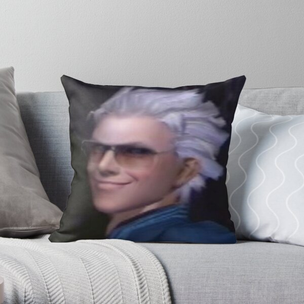 Vergil From the Devil May Cry Series Throw Pillow RB2112 product Offical devil may cry Merch