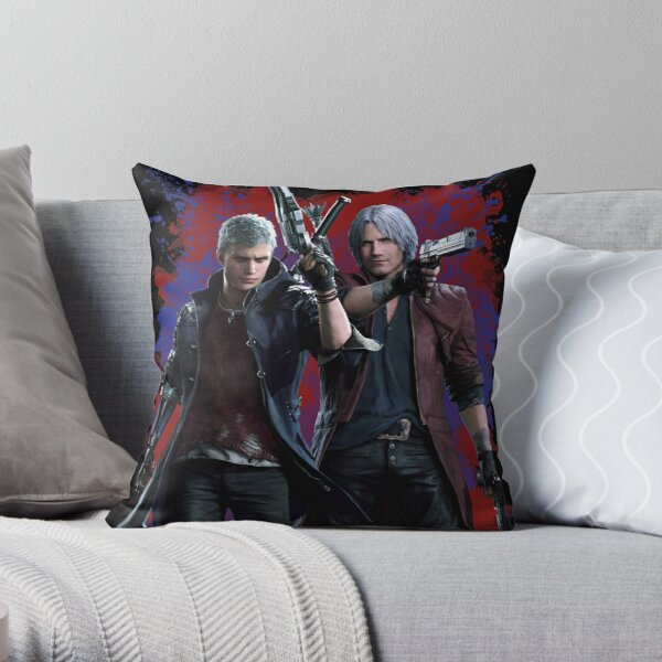 Dante and Nero - Devil May Cry 5 Throw Pillow RB2112 product Offical devil may cry Merch
