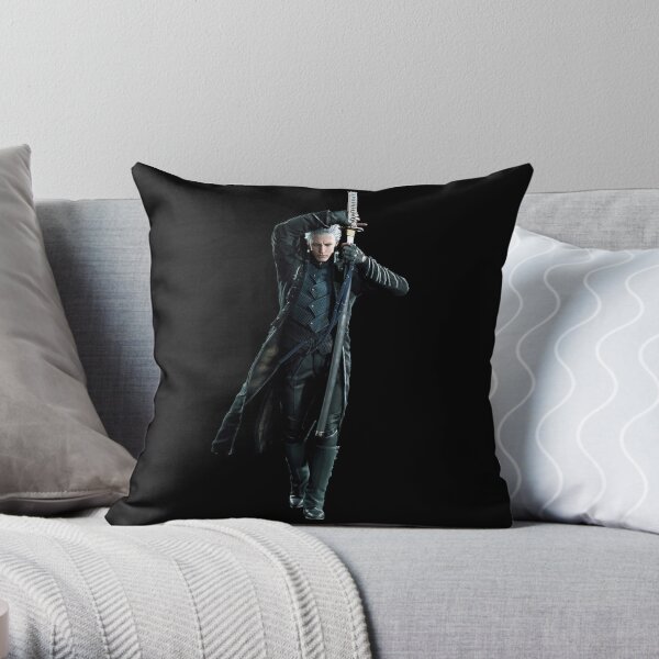 Vergil || Devil May Cry 5 Throw Pillow RB2112 product Offical devil may cry Merch