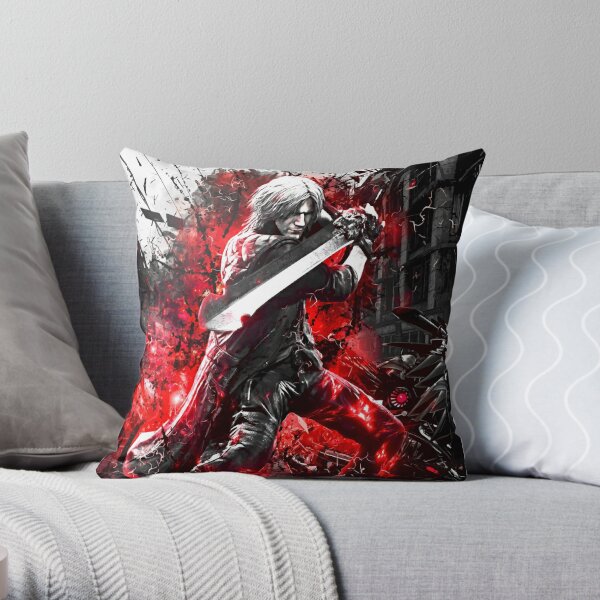 Devil May Cry 5 Dante Throw Pillow RB2112 product Offical devil may cry Merch