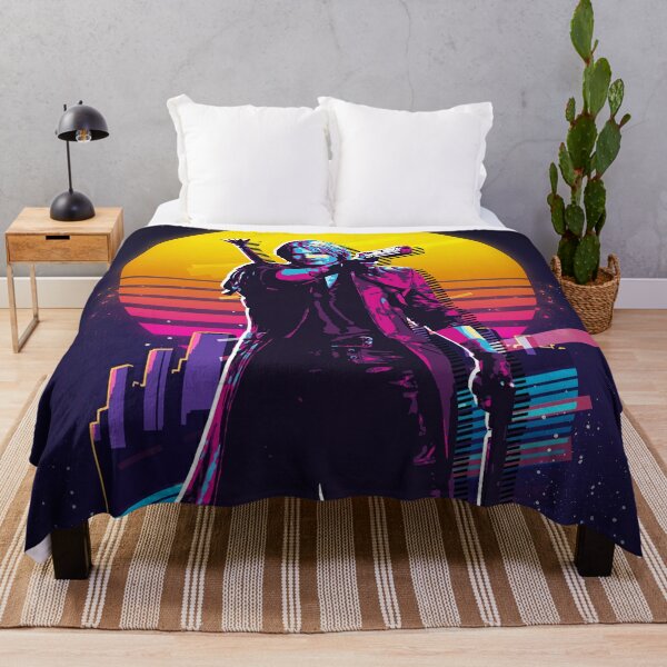 Devil May Cry - Dante (80s Retro) Throw Blanket RB2112 product Offical devil may cry Merch